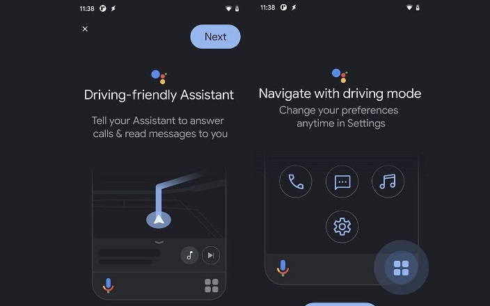 Google Assistant driving Mode