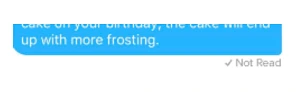 Read Receipts shows message has not been read in Tinder chat